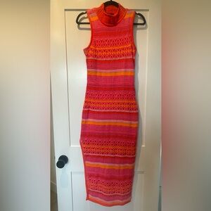 NWT Toccin Willow Striped Knit Maxi Dress - Crochet
